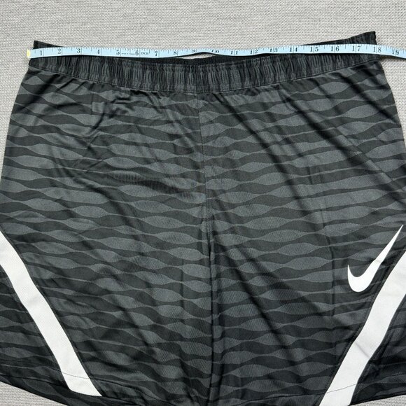 Nike Dri Fit Mens Black Gray Activewear Shorts Elastic Drawstring Waist Size XXL - Picture 6 of 9